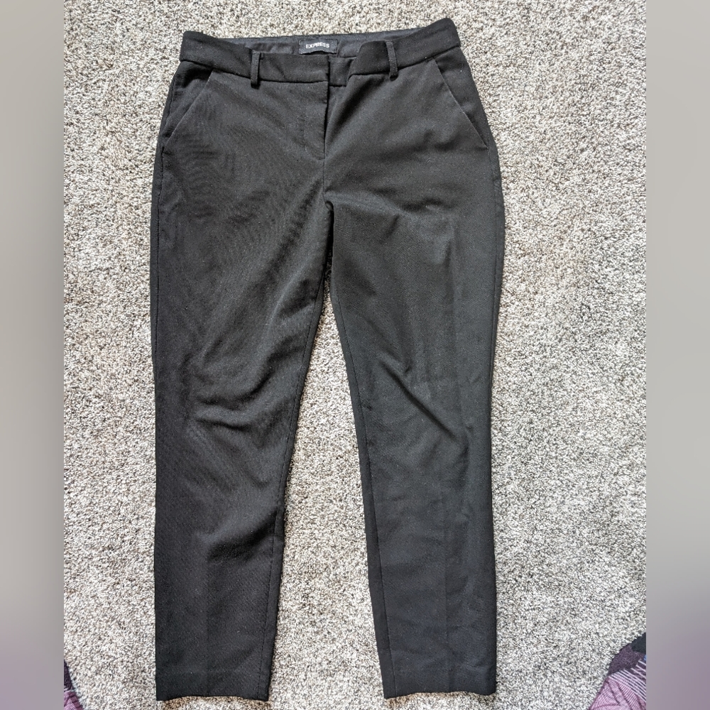 Express Columnist Ankle Mid-Rise in Black